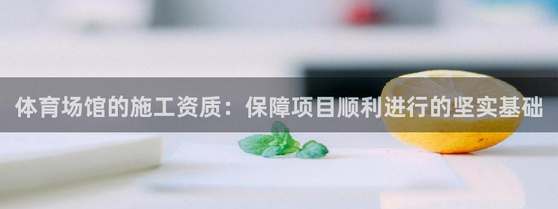 风速体育官网：体育场馆的施工资质：保障项目顺利进行的坚实基础