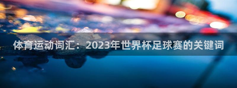 风速体育nba免费直播：体育运动词汇：2023年世界杯足球赛的关键词
